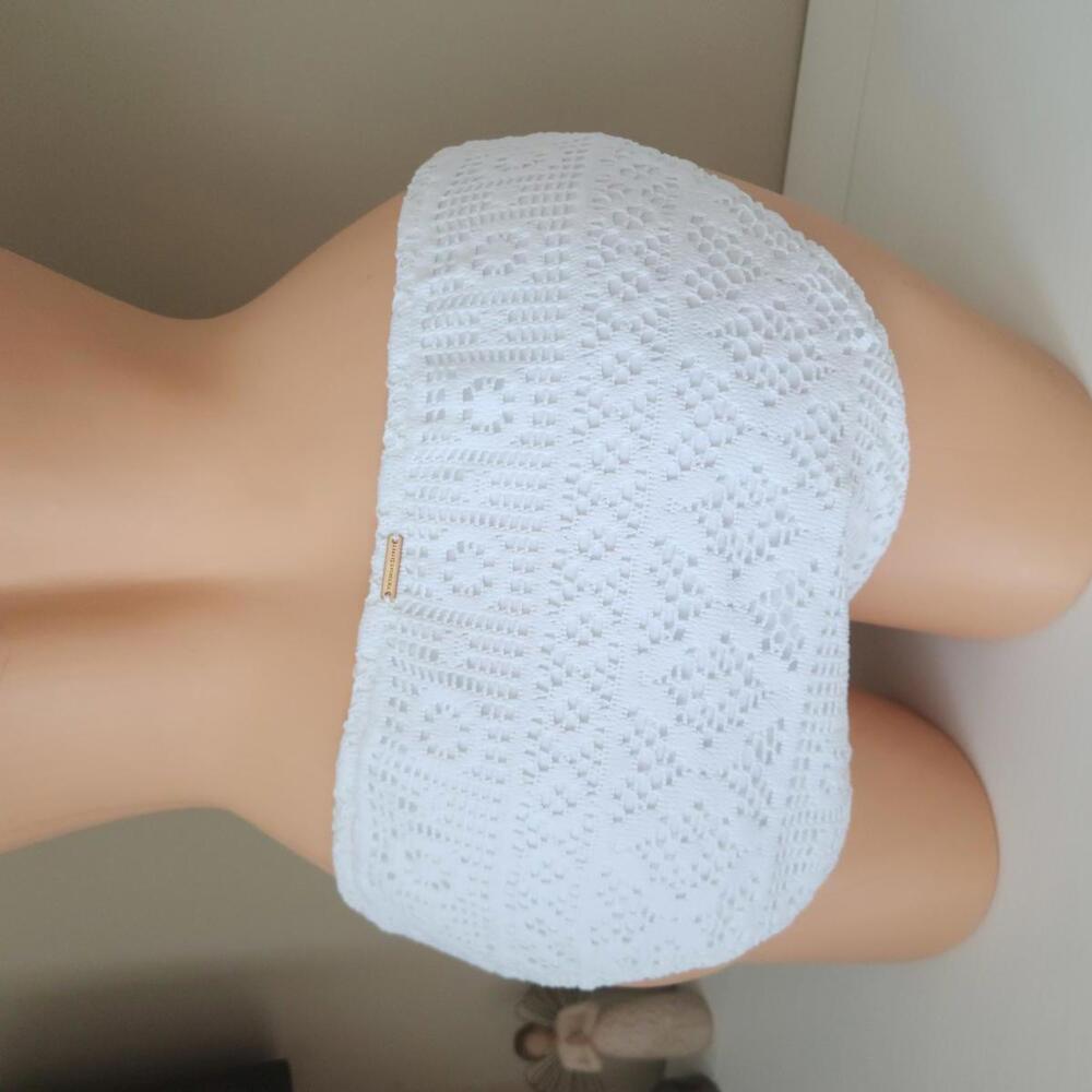 Victoria's Secret White Crochet Bikini Bottom
